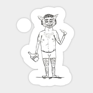 Liquor Goblin Guy Sticker